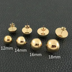 Wholesale Fashion Round Stainless Steel Jewelry Stud Earrings For Woman & Girl Bijoux En Acier Inoxydable Femme EFGZBQEP