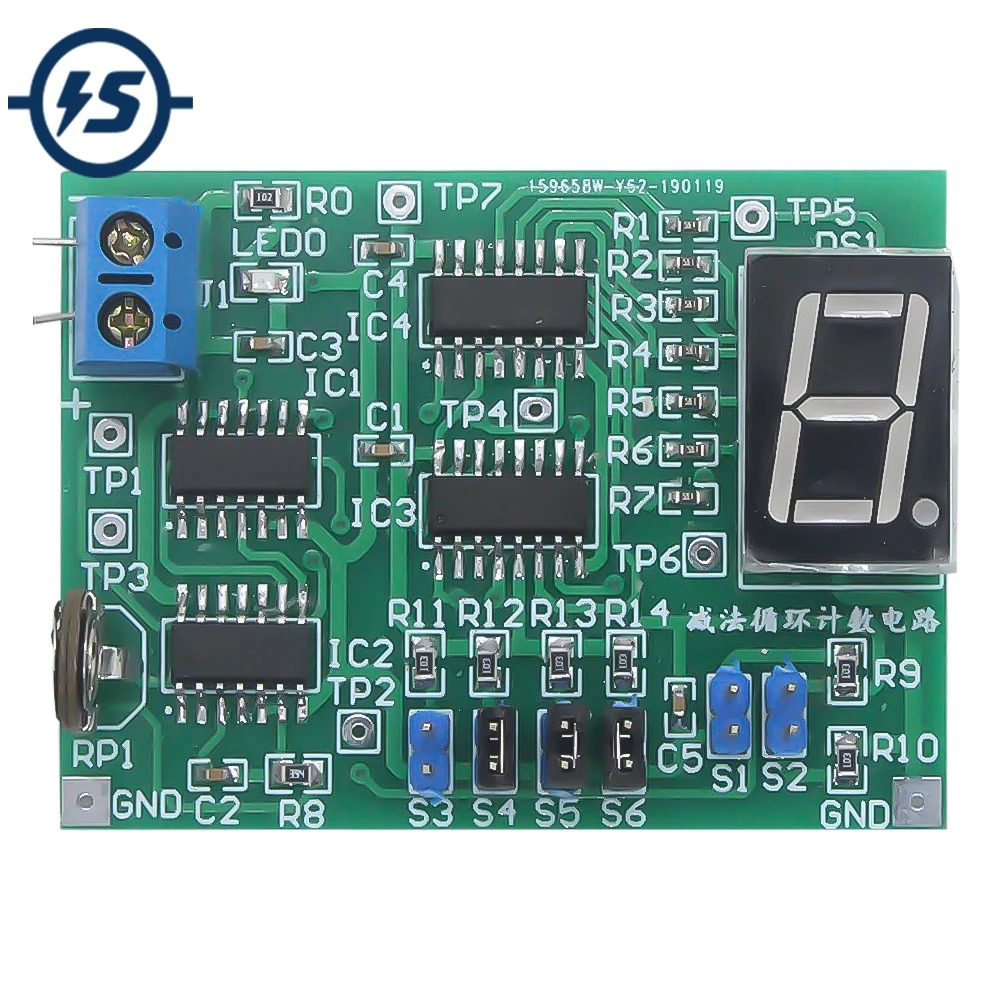 DIY Kit Subtraction Loop Counter 74HC192 Circuit Electronic Suite Training Practice