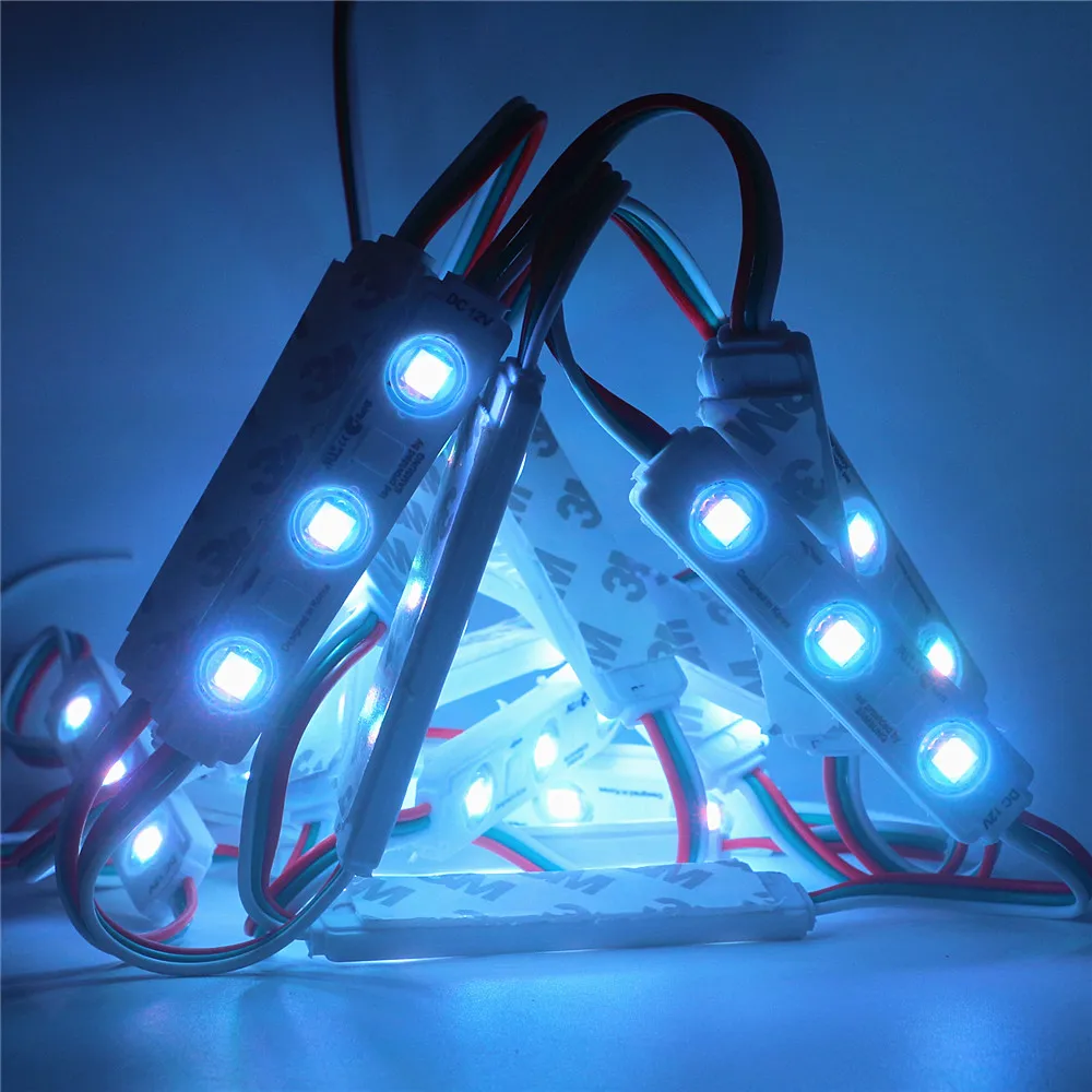 12V 5050 Pixel LED Strip WS2811 Digital Individually Addressable External IC Dream Color Injection LED Modules Waterproof 20PCS