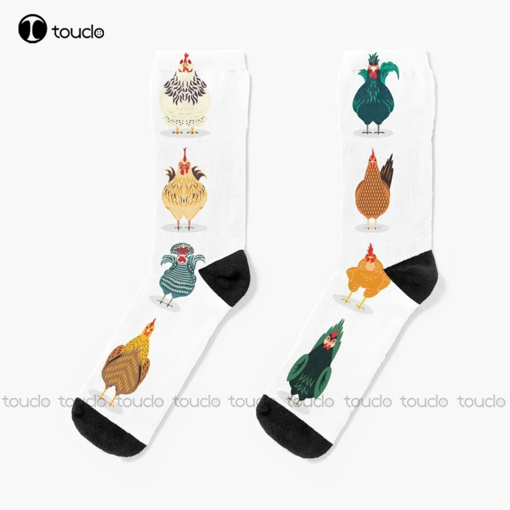 

Cute Chicken Socks Socks For Women Christmas New Year Thanksgiving Day Gift Unisex Adult Teen Youth Socks 360° Digital Print