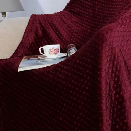 Merino Pearl Bud Blanket Burgundy One Personality