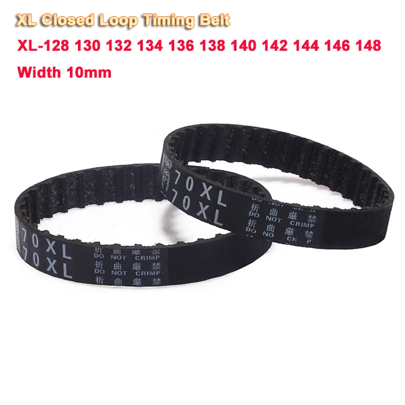 1Pcs XL Closed Loop Timing Belt 64-74Teeth XL-128 130 132 134 136 138 140 142 144 146 148 Width 10mm 3D Printer Accessories Car