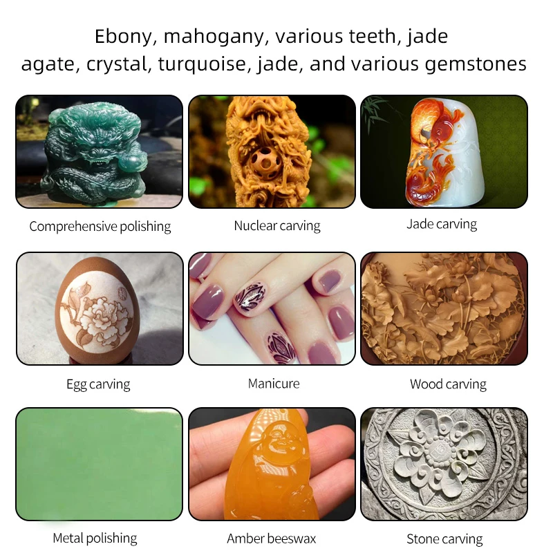 Machine à ongles électrique professionnelle, 35000 tr/min, Micro moteur, outil de polissage des ongles, YJD108 + 108FH, pièce à main