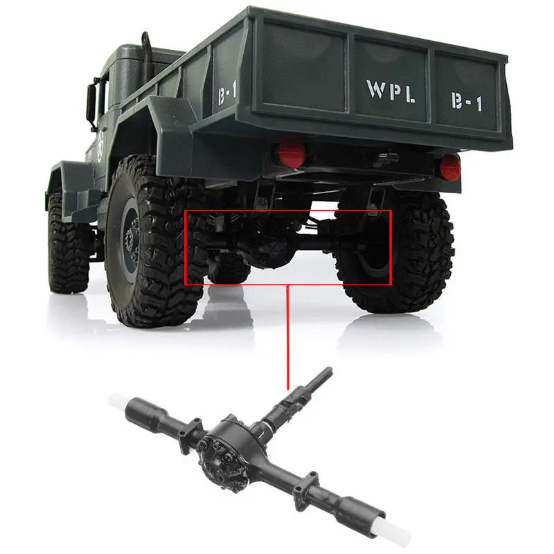 WPL B-14/24 14K 24K Rear Bridge Axle 1/16 Military Truck RC Crawler Car Part Replacement Upgrade Part Kit