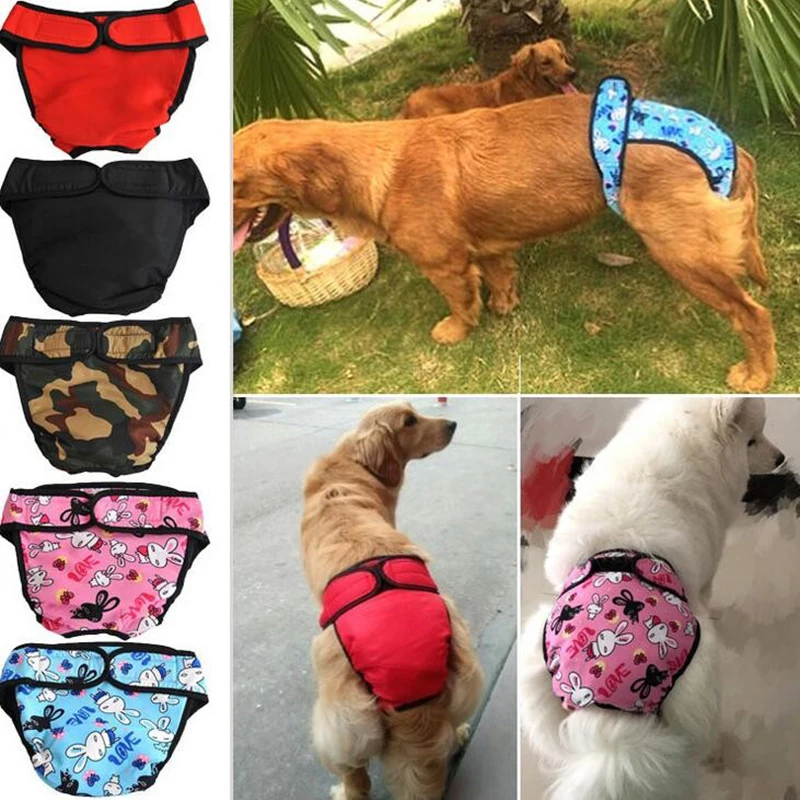 Large Dog Diaper Underwear Cotton Pet Dog Panties Dog Shorts Diapers Physiological Pants For Medium Large Dogs L XL Sizes