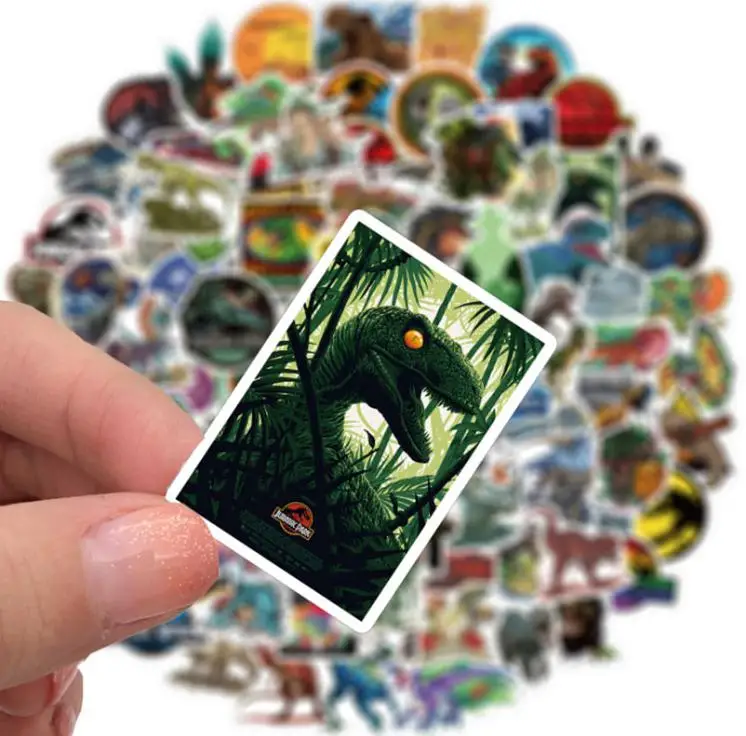 10/30/50/100pcs   Jurassic Park Dinosaurs Graffiti  Skateboard Travel Suitcase Phone Laptop Luggage Cool Helmet Stickers Cute