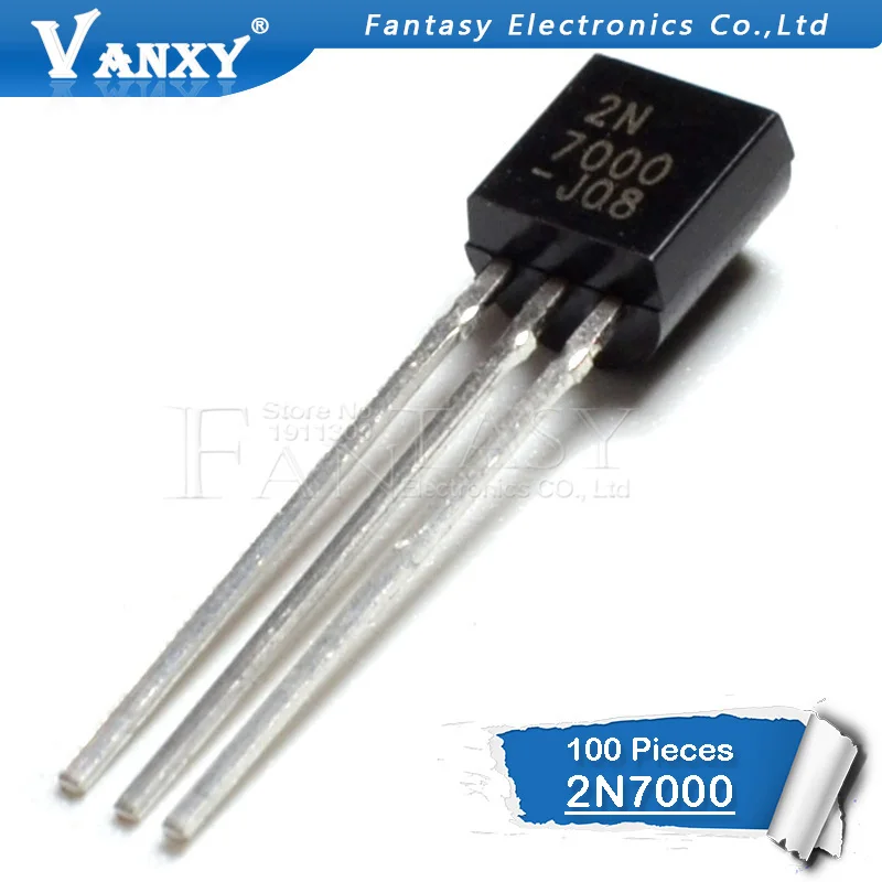 100PCS 2N7000 TO92 Small Signal MOSFET 200 mAmps, 60 Volts N-Channel TO-92 Original and new