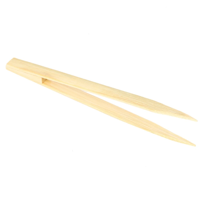 Pointy Tip Bamboo Straight Tweezer Tea Tong Handy Tool