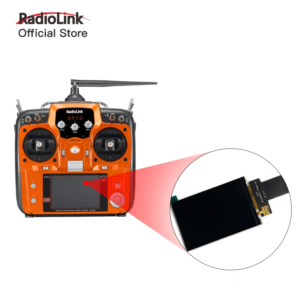 Radiolink Original LCD Display Screen 3.5 Inch for AT10/AT10II Radio Transmitter Upgrade Screen Replacement Part Accessories