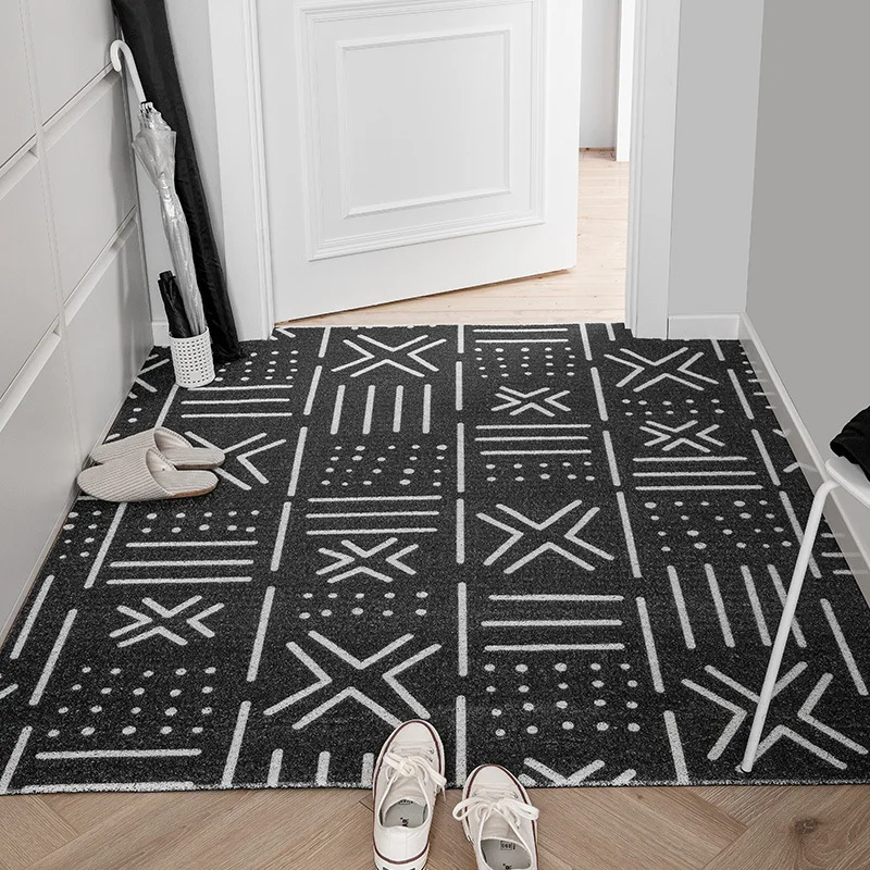 

Nordic Pattern Entrance Door Mat Carpet Kitchen Mat Bath Mat Living Room Mat Rectangle Anti-slip Mat Cuttable Custom Mat Carpet