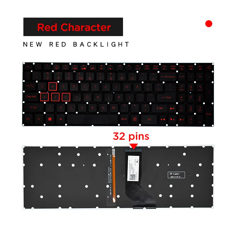 Lcd capa traseira superior escudo inferior caso backlight teclado dobradiças para acer predator helios 300 G3-571 G3-572 G3-573 n17c1 PH315-51