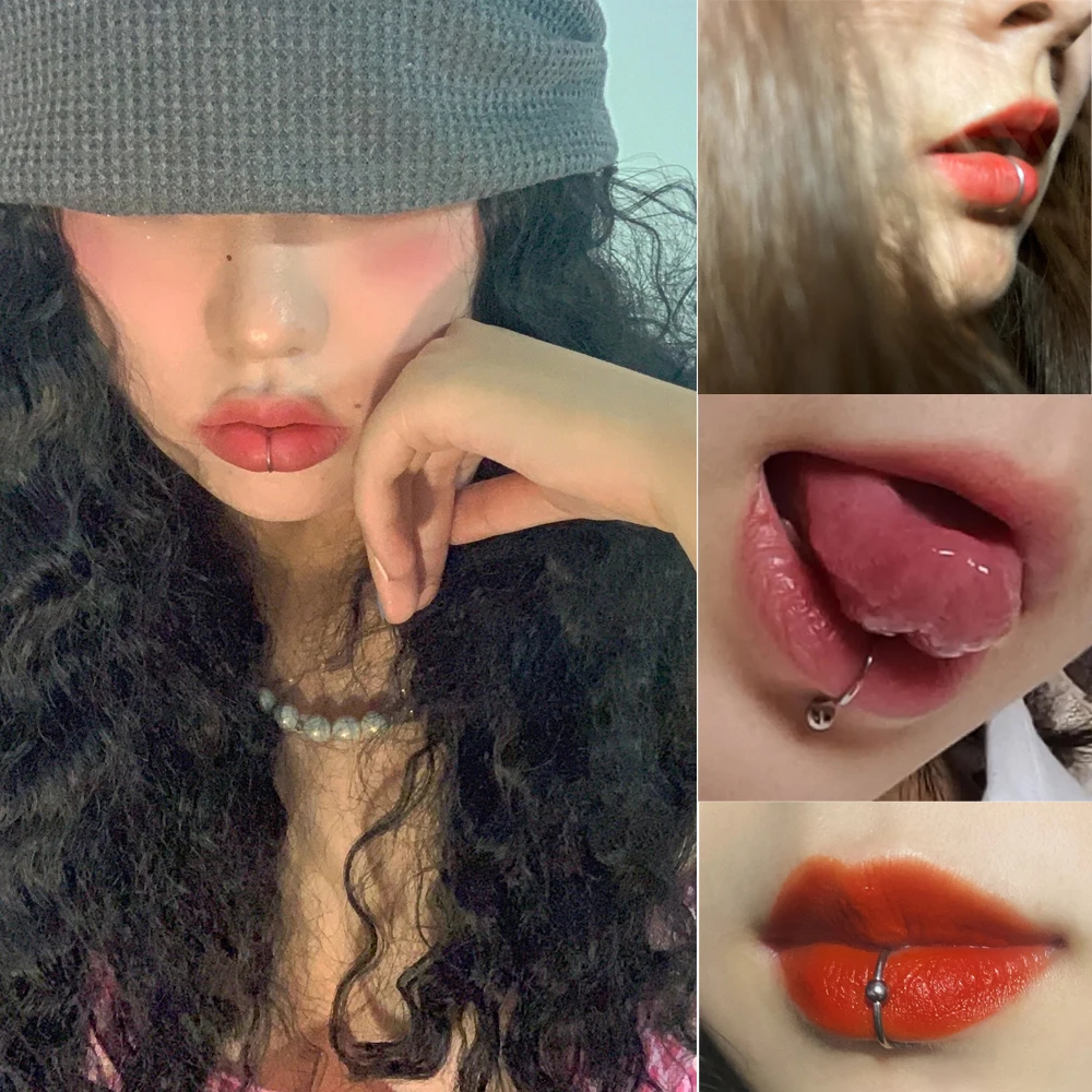 Clipe De Aço Cirúrgico Nos Brincos, Cartilagem De Hélice De Orelha Conch Cuff, Tamanho Ajustável Nariz Hoop, Non Pierce Lip Ring, Jóias Falsas, 1Pc