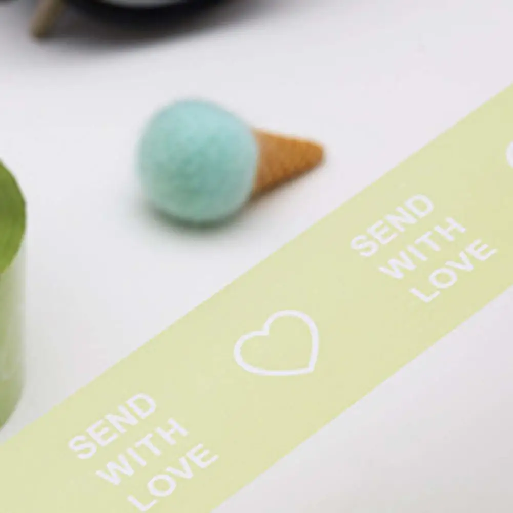 1 rotolo Matcha verde nastro da imballaggio trasparente modello elastico nastro sigillante robusto ad alta viscosità custodia impermeabile nastro sigillante per fai da te