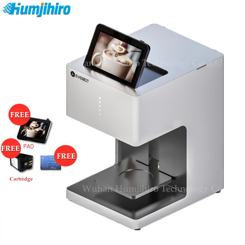 Coffee Printer Machine 3D Food Coffee Printer For Coffee Cake Biscuits Cappuccino Macaron Selfie Latte Printing Inkjet Printer