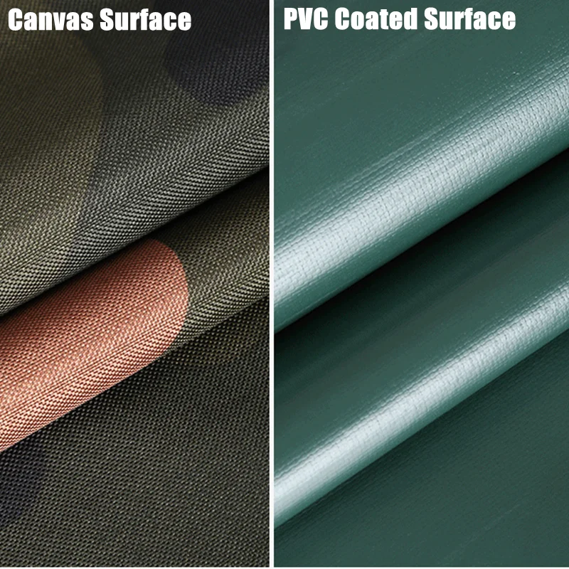 0.35mm Camouflage Tarpaulin PVC Coated Rainproof Cloth Outdoor Awning Truck Canopy Waterproof Oilcloth Oxford Cloth Shading Sail