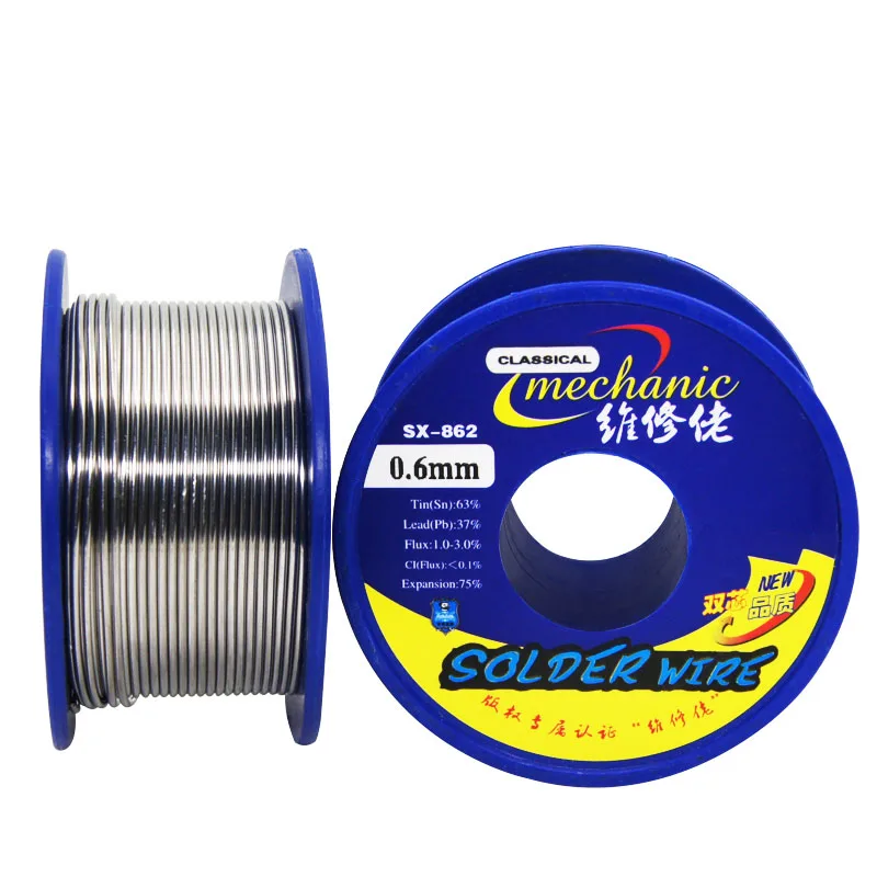 MONTEUR SX-862 Rosin Core Soldeer 60g 0.3/0.4/0.5/0.6/0.8/1.0/ 1.2mm Laag Smeltpunt Lassen Tin Draad BGA Solderen Gereedschap