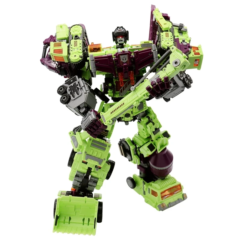 NBK Transformation GT Devastator Combination 6 IN 1 Sets  Excavator Rescue Scraper Hook Suit KO Action Figure Kids Gifts Toys