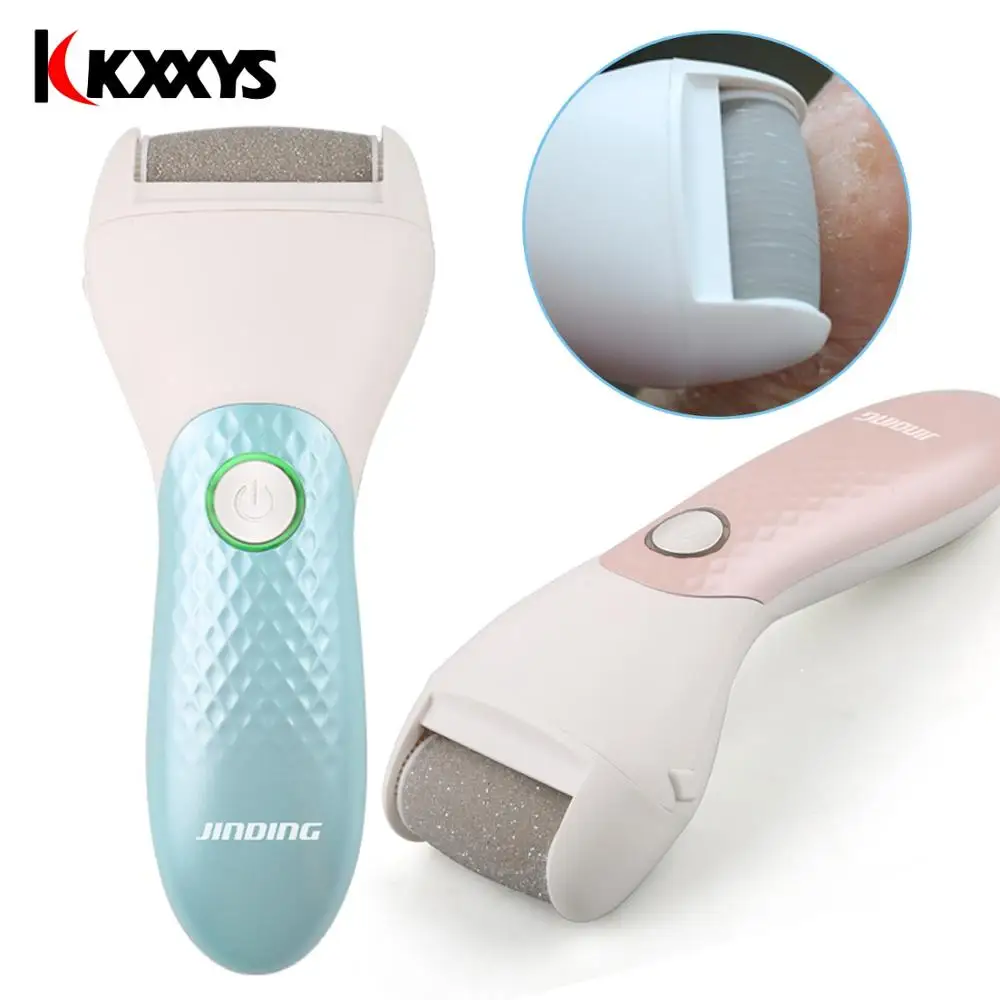 USB Rechargeable Electric Foot File Callus Remover for Hard Dead Skin Pedicure Tool with 2 Speeds Portable Heel Care Device