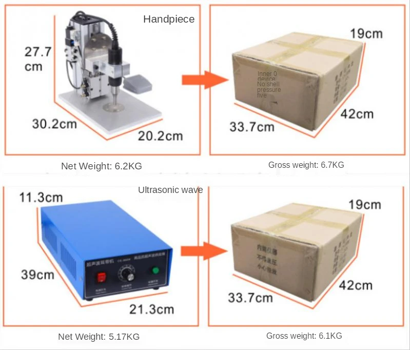 1200W Ultrasonic Spot Welding Machine Plane Mask Earband Machine Pneumatic Hot Melt Welding Kn95 Electric Welding Machine