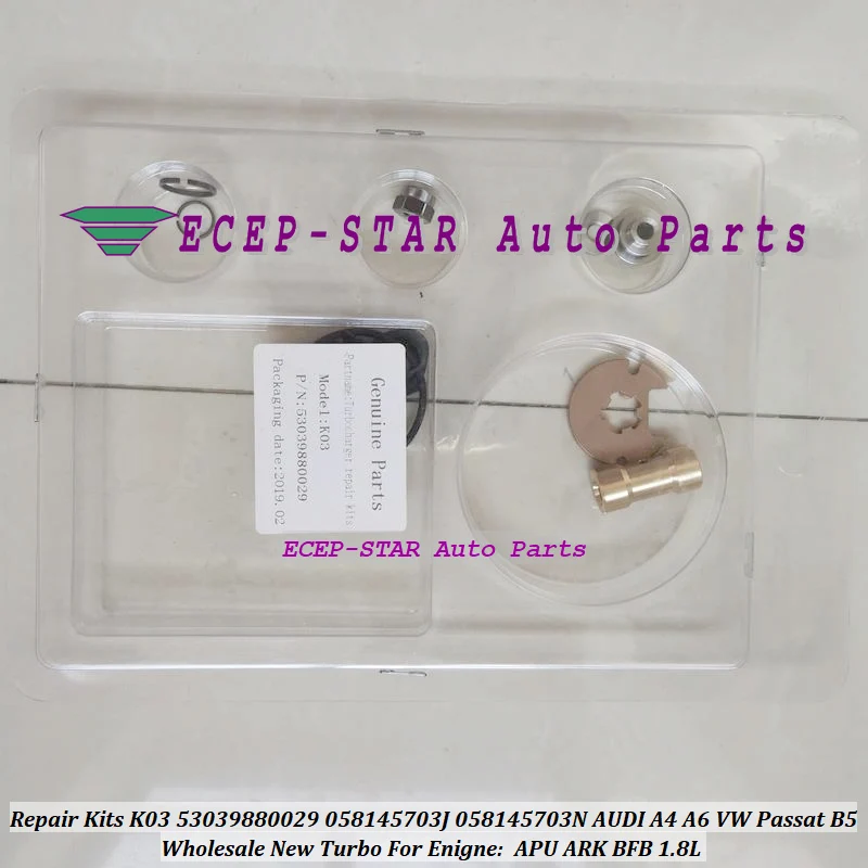 Turbo Repair Kit rebuild For AUDI A4 A6 VW Passat B5 K03 53039880029 53039700029 058145703JX 058145703JV APU ARK BFB 1.8T 1.8L