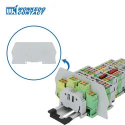 10Pcs ATP-ST/PT Separation Plate For PT ST Series Terminal Block Strip Din Rail Connector Electric Visual Partition Spacer Plate