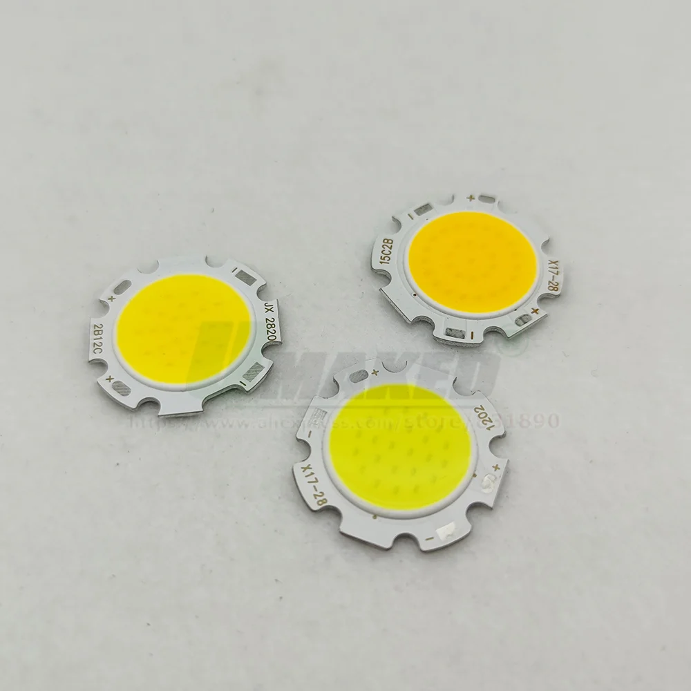 LED COB Ball 3W 5W 7W 10W 12W 15W 20W 300mA Dia 2820 Round Chip Diode Light Source 3000-4000-6000K For Lamp Bulb Spotlight DIY