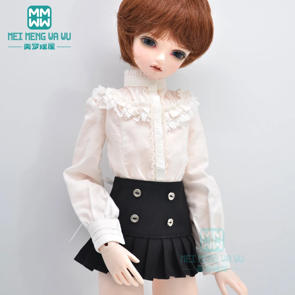 

BJD doll clothes fits 40-45cm 1/4 MSD GEM,XAGADOLL fashion shirt British style pleated skirt leather shoes