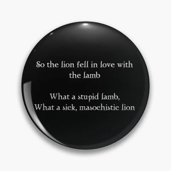 Lion And Lamb Twilight Saga  Soft Button Pin Hat Funny Decor Lapel Pin Brooch Lover Cute Fashion Badge Clothes Gift Women Collar