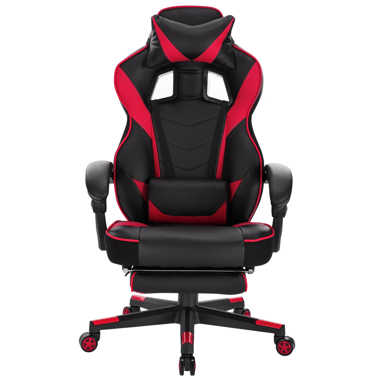 Gaming Chair Racing Chair Executive Office Chair Desk Work Chair LOL Internet Cafe Computer PC Chair with Castors Pillow Lumbar