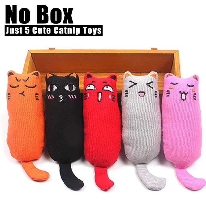 Pet Plush Catnip Cat Toys Mini Teeth Grinding Kitten Toys Funny Claw Toy Increative Finger Cat Chewing Toy Cat Accessories