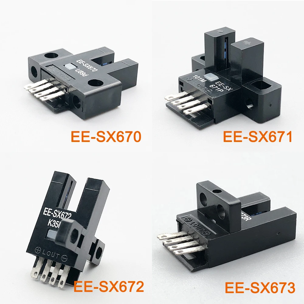 Cloweit 5mm Micro Grooved Switch Photoelectirc Sensor With Connector Type EE-SX670-671-672-673-674-675-676-677 Proximity NPN PNP