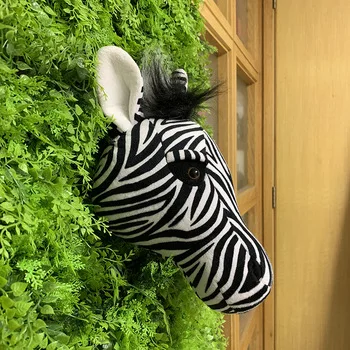 Zebra Hunting decorations hunter safari wall decoration stuffed animals lifelike reallife for nursery or kids room forest