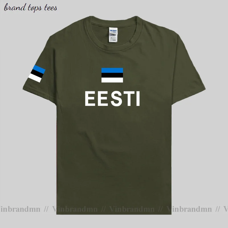 Estonia Estonian men t shirts fashion 2021 jersey nation team 100% cotton t-shirt clothing tees country sporting flags EST Eesti