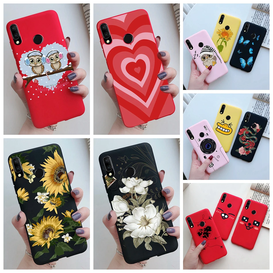 Love Heart Case For Huawei P Smart 2019 Case P Smart Z Back Cover Silicone Soft Phone Case For Huawei PSmart 2019 POT-LX1 Fundas