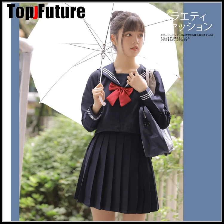 JK uniform rock navy grund Japanischen sailor's schlechte mädchen anzug student der klasse uniform schuluniform akademischen stil sailor anzug