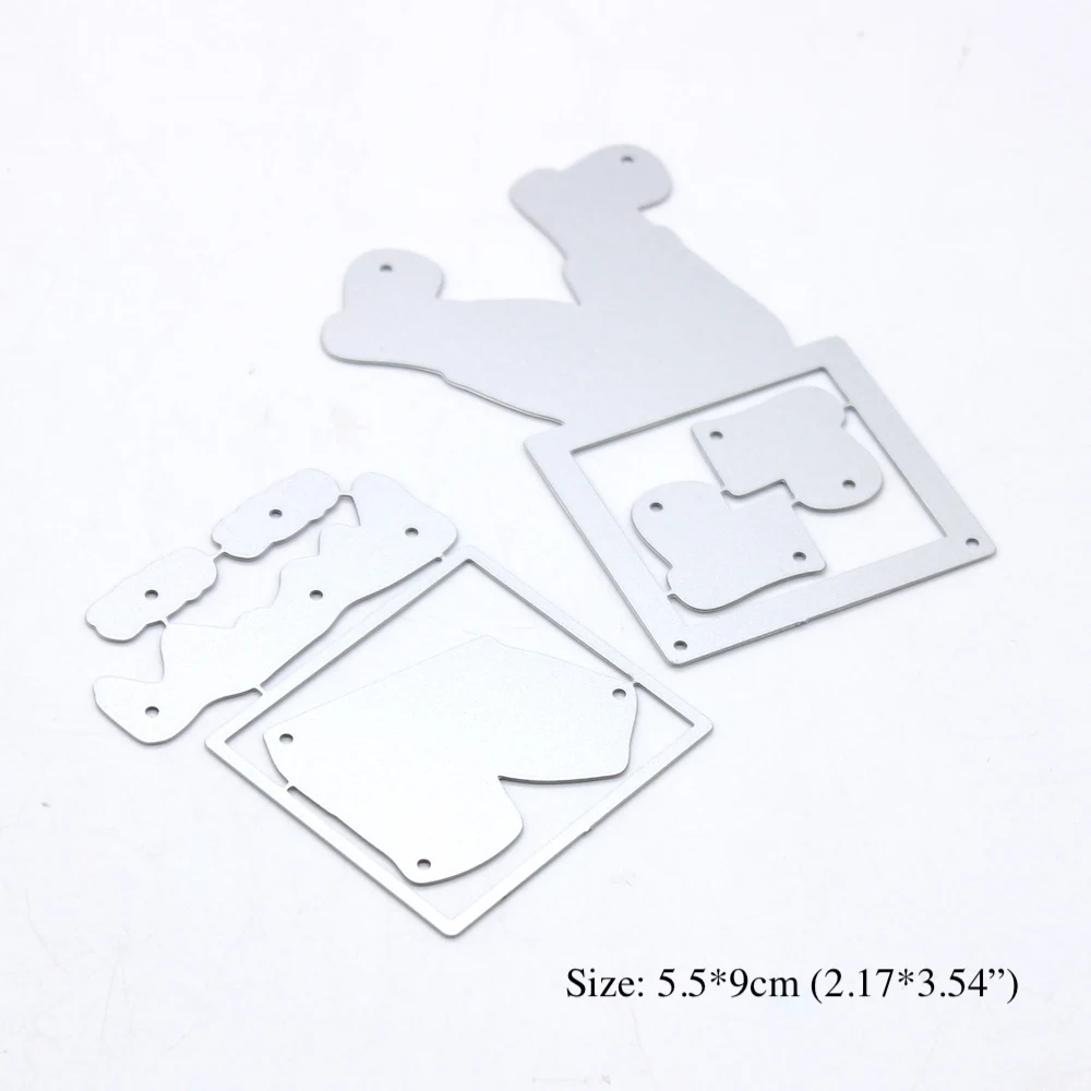 KSCRAFT Santa in Chimney Shaker Metal Cutting Dies Stencils for DIY Scrapbooking Decorative Embossing DIY Paper Cards