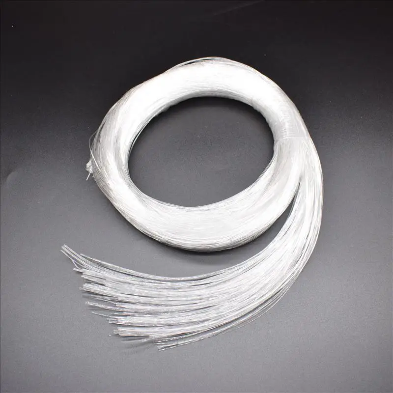 Gorąca sprzedaż 1～5 metrów 1mm koniec świecenia kabel światłowodowy PMMA do dekoracji domu i samochodu LED Star Ceiling Light Kit