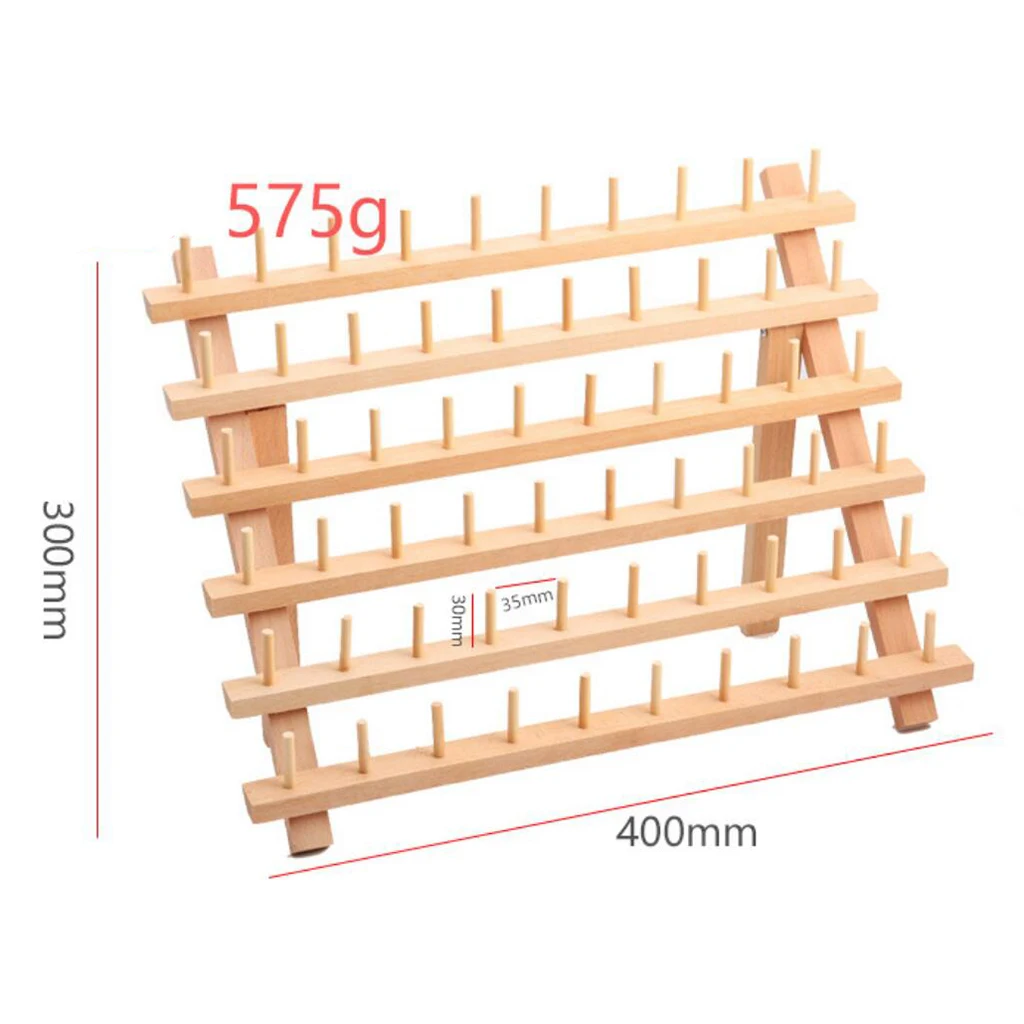 60-szpula stojak na nici zdobienie do szycia organizator z naturalnego drewna do szycia, pikowania, haft, do włosów-plecionki, biżuteria wisząca