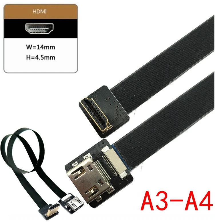 Neue HD-kompatibel luft pan tilt FPV Band Flache HD kabel für HD HDTV FPV Multicopter Luftaufnahmen