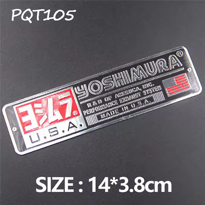 Motorcycle Exhaust Pipes Decal Sticker Aluminium 3D Heat-resistant Muffler Decals Sticker For Yoshimura Honda Yamaha Suzuki BMW - Image 10