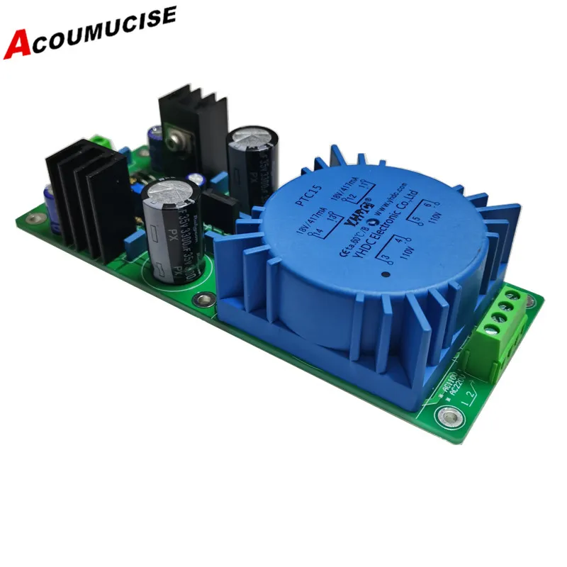 Fuente de alimentación preamplificador lm317 lm337, 15w, CC +-12V +-15V +-18V, voltaje de salida ajustable para preamplificador dac
