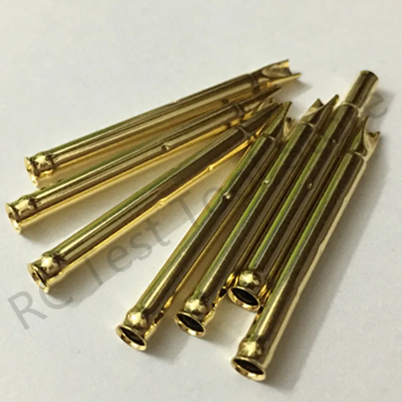 20/100PCS R156-1S Test Pin P156-B Receptacle Brass Tube Needle Sleeve Seat Solder Connect Probe Sleeve 30.3mm Outer Dia 2.69mm