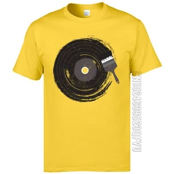 Black Disc Records Art Music T Shirts Mens Fashion Casual Tops T-Shirts Funny Design Vintage Tshirts Hip Hop JAZZ CD Rock Tshirt