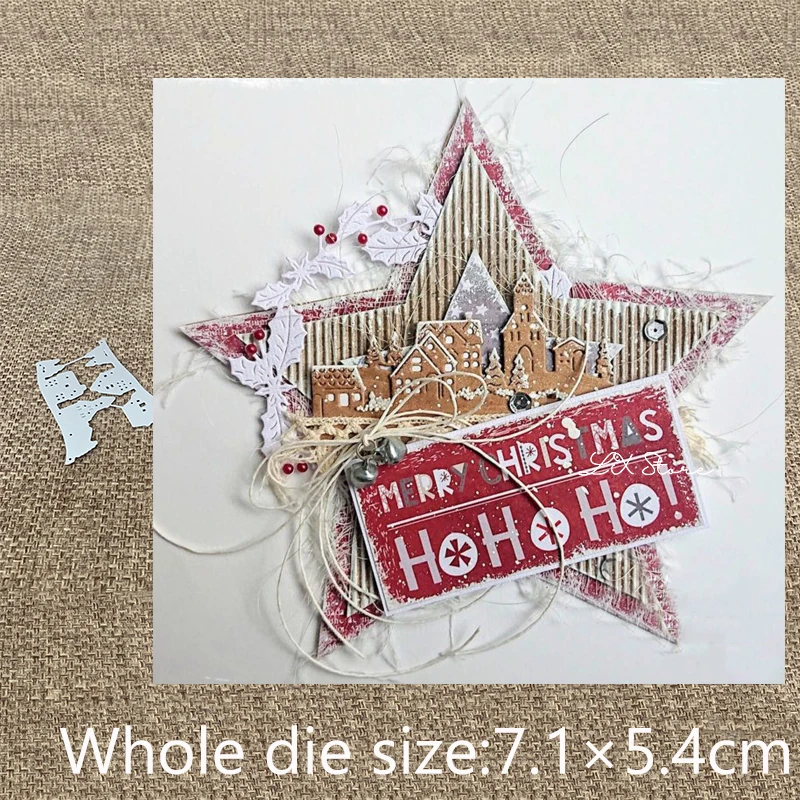 New Design Craft Metal Cutting Die Christmas village decoration scrapbook die cuts Album Paper Card Craft Embossing die cuts