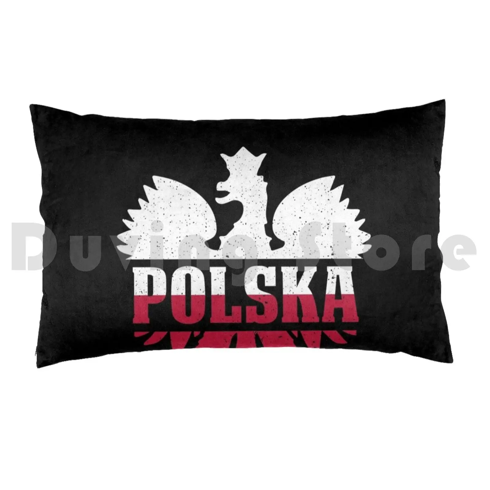 Polska Flag Logo Vintage Retro Eagle Polish Pride Poland Gear Pillow case 40x60 2711 Polish Pol Polska