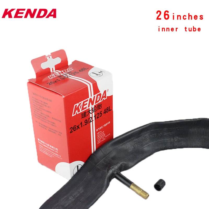 2PCS KENDA Bicycle inner tube 26inch 26*1.5 1.75 1.95 2.1 2.125 Camera Schrader Presta valve 26er MTB bike tubes Bicycle Parts
