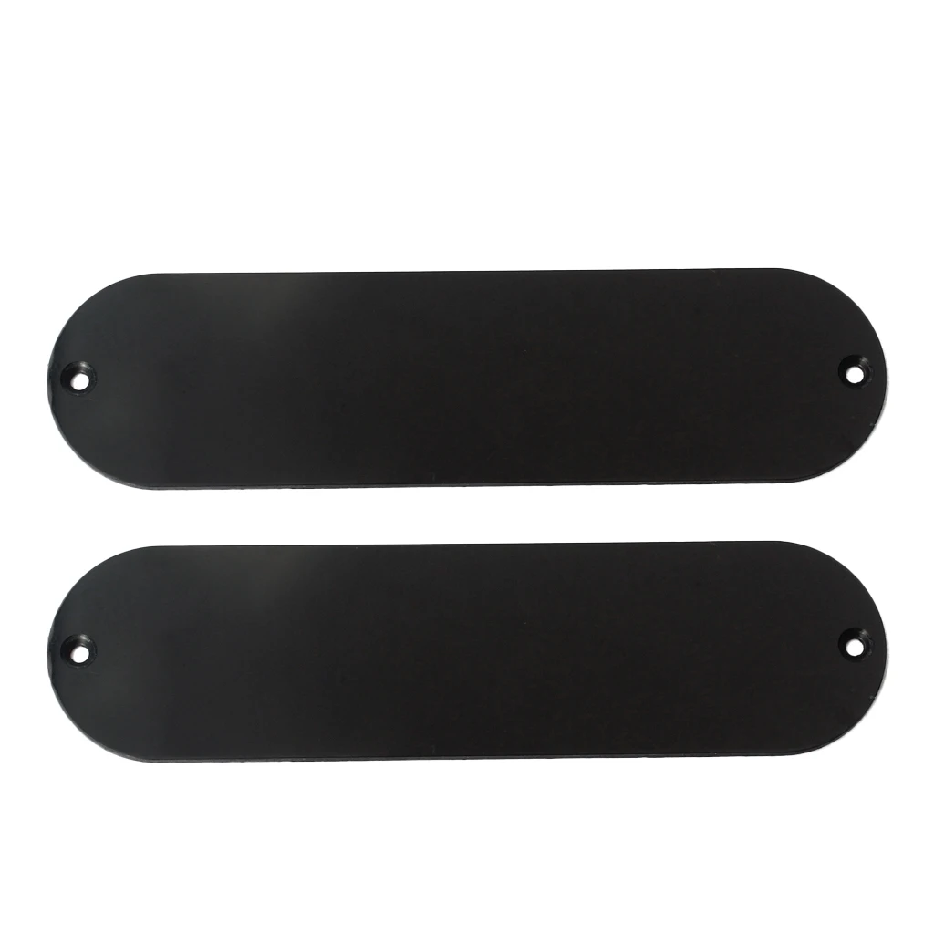 2pcs Unfinished Guitar Control Plate For Electric Guitar Replacement Black