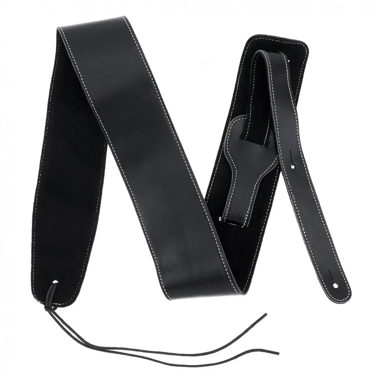 Genuine Leather Suede Cowhide Adjustable Guitar Strap for Acoustic Electric Guitar Bass