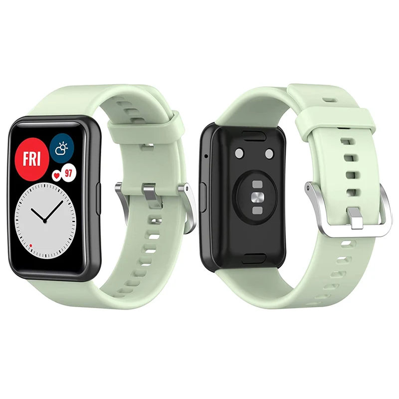 화웨이 워치용 실리콘 밴드, FIT 스트랩, 스마트 워치 액세서리, 교체 손목 밴드 벨트 팔찌, 화웨이 워치 핏 2021 스트랩