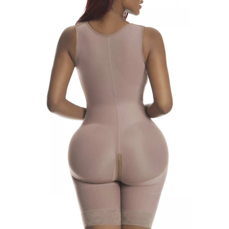 Faja Colombiana Mujer High Compression Fajas Panties Girdle with Closure Colombian Hourglass Girdle